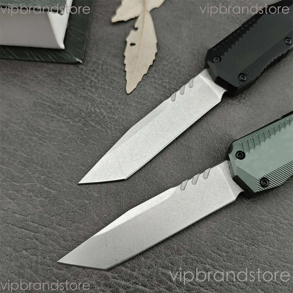 KS Livewire 9000 OTF Tactical EDC Pocket Knife 20CV Stonewashed Portable Outdoor Hunting Camping fixed blade knife Mliitary Defense Survival Knifes 75