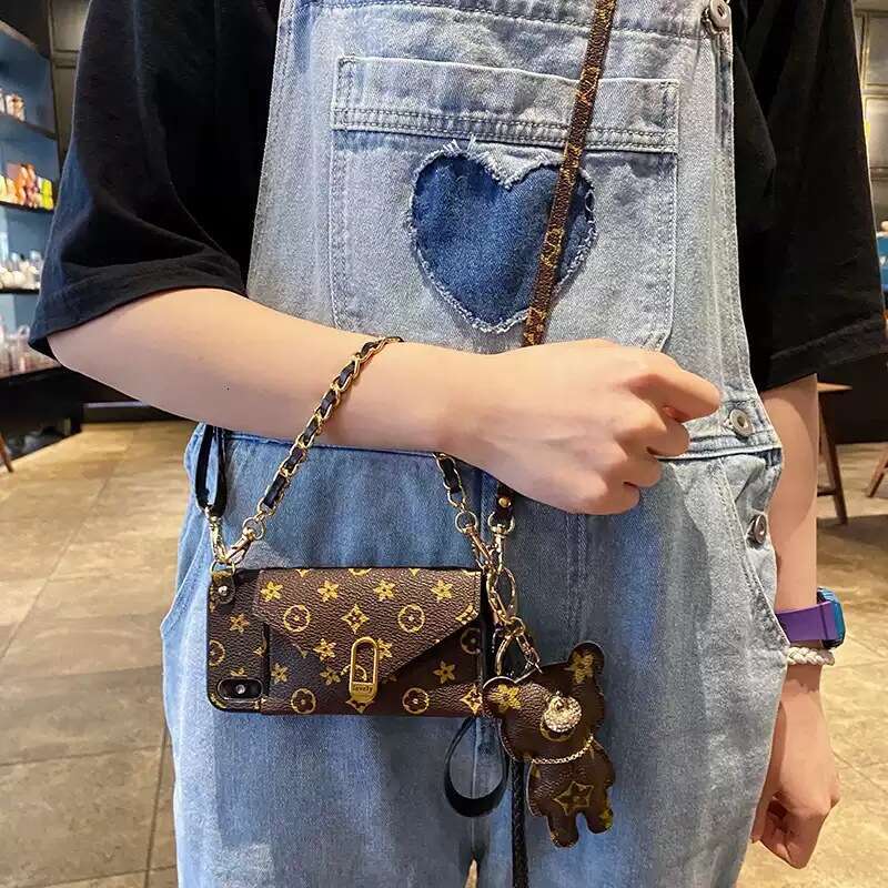 Phone Case For iPhone Trendy Brand Presbyopic Suitable for iPhone 17/16 Pro Max Phone Case Apple 15 Coin Purse 14 Crossbody Protective Cover Fashion