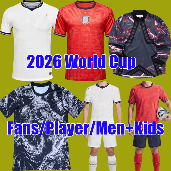 Fans player version 2026 ENGLAND World Cup 26 27 Kit BELLINGHAM KANE Soccer Jerseys top SAKA PALMER RICE england Football Shirts FODEN Men kids sets uniform S-4XL
