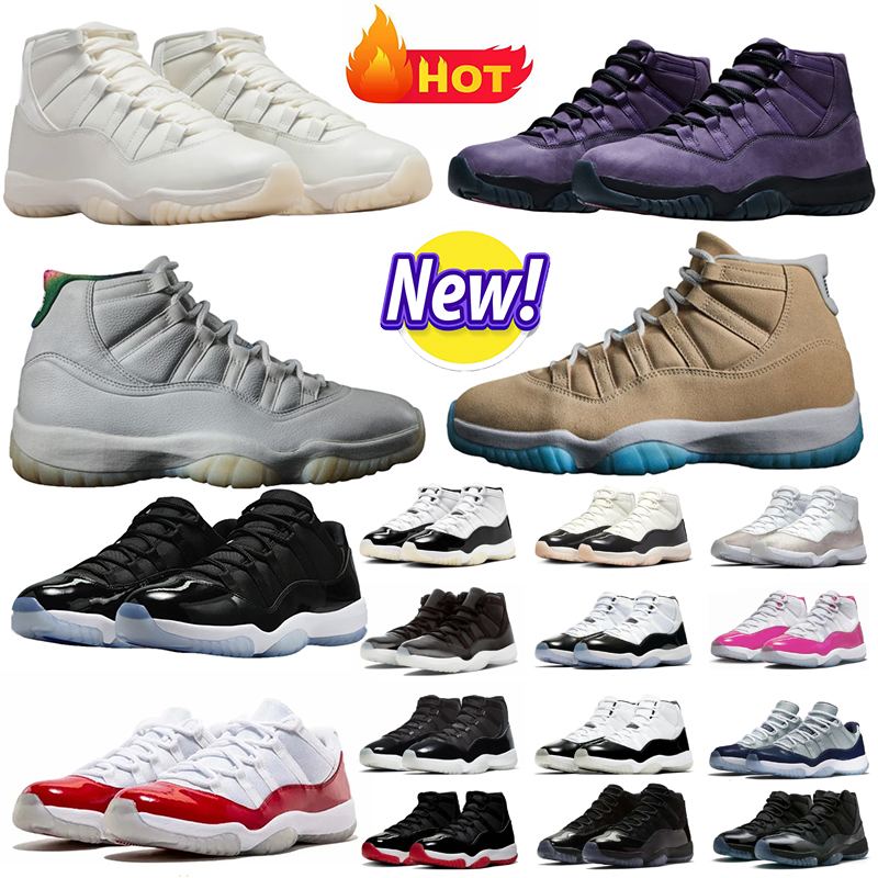 designer 11s high low Basketball Shoes Women Men Atlanta cap and gown Beast Gamma Blue Cherry Cool Grey Heiress Red Velvet Mens Trainers Outdoor Sneakers 36-47