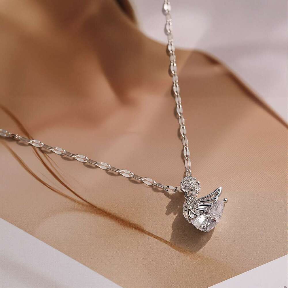 Jewellery Ring Designer Fine Jewellery High Quality Textured Full Zircon Sparkling Swan Cartoon Adjustable Band for Christmas Gift and Bridal Finger J