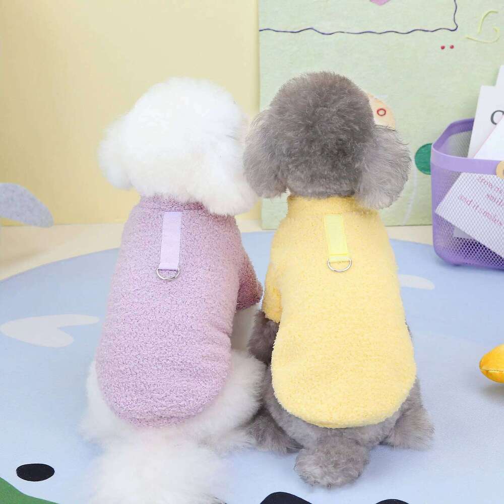 Winter Warm Clothes Soft Plush Puppy Coat Chihuahua Jacket Fleece Pet Sweater for Cat Bichon Frise Accessories Dog Vests XJ251225