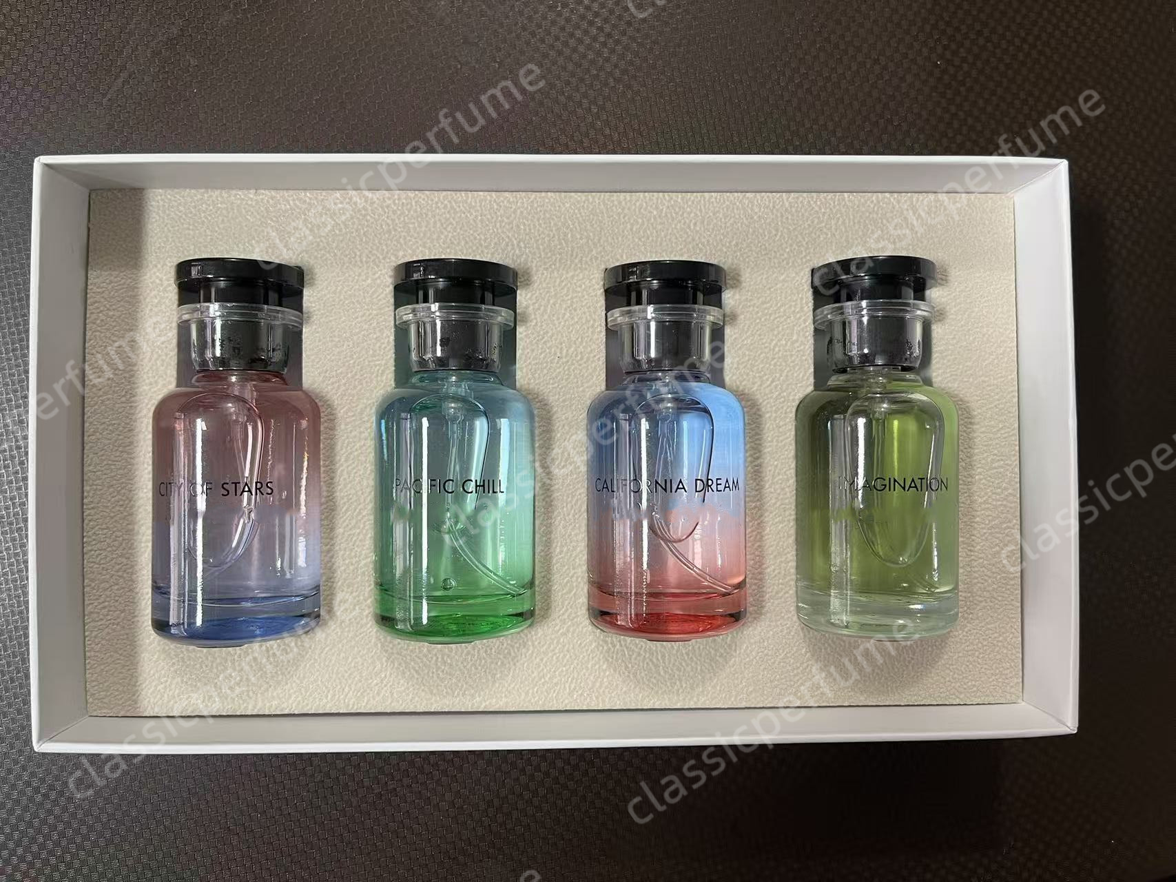 Women Ombre lv Perfume Men IMAGINATION PACIFIC CHILL Spray EDP CITY OF STAR Afternoon Swim Meteore Long Lasting CALIFORNIA DREAM Charming Smell 4PCS/SET
