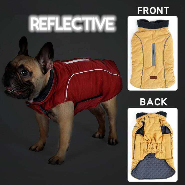 XS-3XL Pet Clothes Winter Dog Jacket Water Repellent Reflective Diamond Quilted Coat for Small Medium Large Dogs Bulldog Pug XJ251225