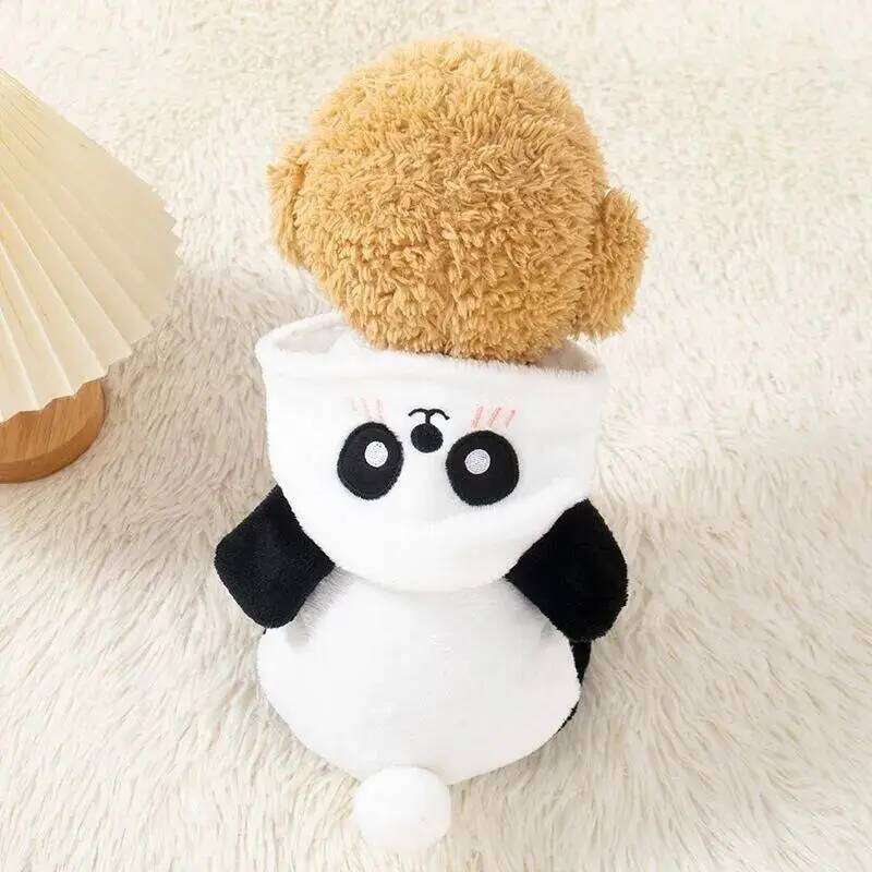 Panda Transformation Clothes New Thick Warm Winter Outfit Small Dog Corgi Teddy Bichon Cat Clothing XJ251225