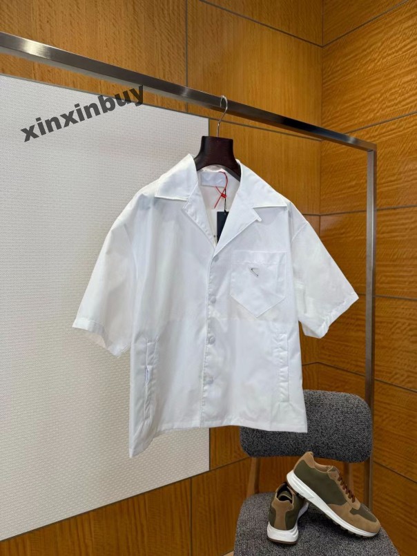 xinxinbuy Men designer Tee t shirt 2026 nylon letters jacquard short sleeve women gray blue black red green S-3XL