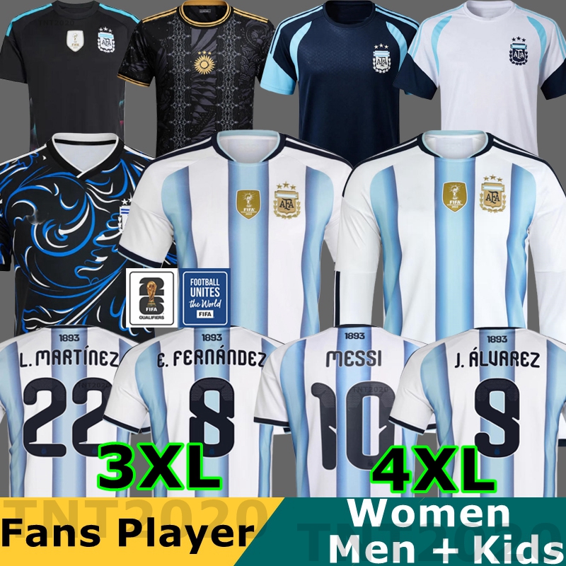 50th anniversary 2025 2026 Argentina Soccer Jerseys Long Sleeve MESSIS GARNACHO DE PAUL aRgENTIna National Team MARTINEZ Maradona Football Shirts DI Maria Kids