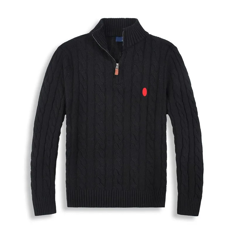 Men's POLO Sweatshirts sweater Mens designer wool casual letter pull half zip Full Zippers quarter zip closure sweatshirt jumpers cotton knitted pullover sweaters