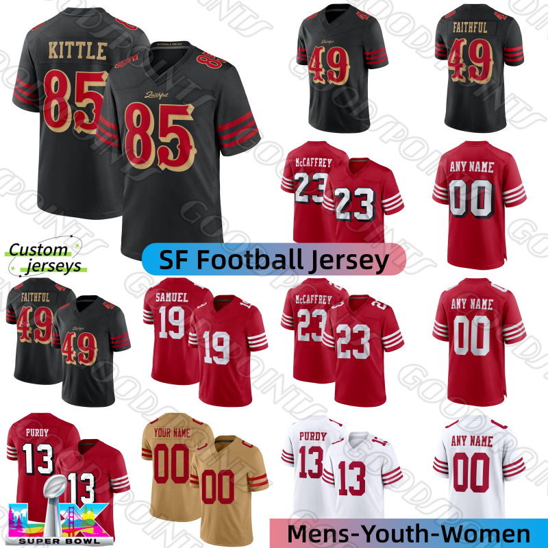 San Franciscocity SF 49erss jersey 49ersjersey Christian McCaffrey George Kittle Kyle Juszczyk jersey Williams Weeks Gifford Rice Purdy Warner Football Jerseys