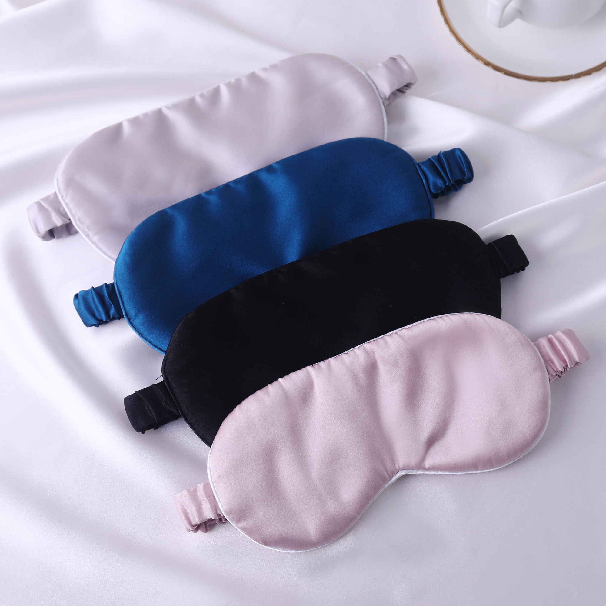 Silk eye mask, double-sided mulberry silk, 22mm, skin-friendly, convenient, light-blocking, sleep-aiding eye mask, soft, eye-protecting, in stock.