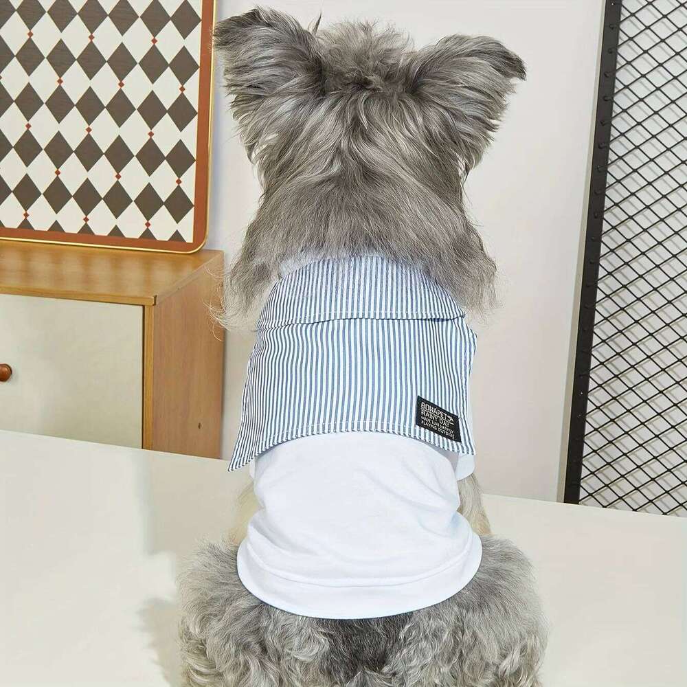 Summer Clothes Casual Versatile Dog T-shirt Suitable for Small Medium Dogs Chihuahua French Bulldog Pet Shirt XJ251225