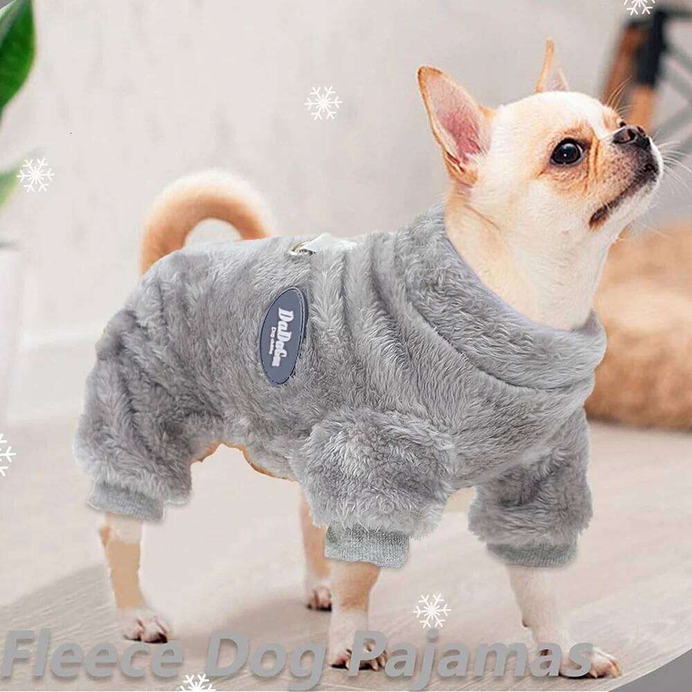 Dog Sweaters Small Dogs Winter Pet Clothes Boy Girl Fleece Puppy Pajamas Doggie Outfits for Chihuahua Yorkie Cat Apparel XJ251225
