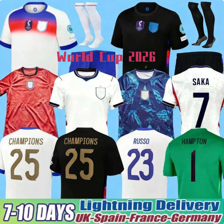 England 26 27 BELLINGHAM World Cup 2026 New England Football Shirt 25 Soccer Jerseys KANE SAKA RICE FODEN National Team Kids Kit Women Long Sleeves Football Tops