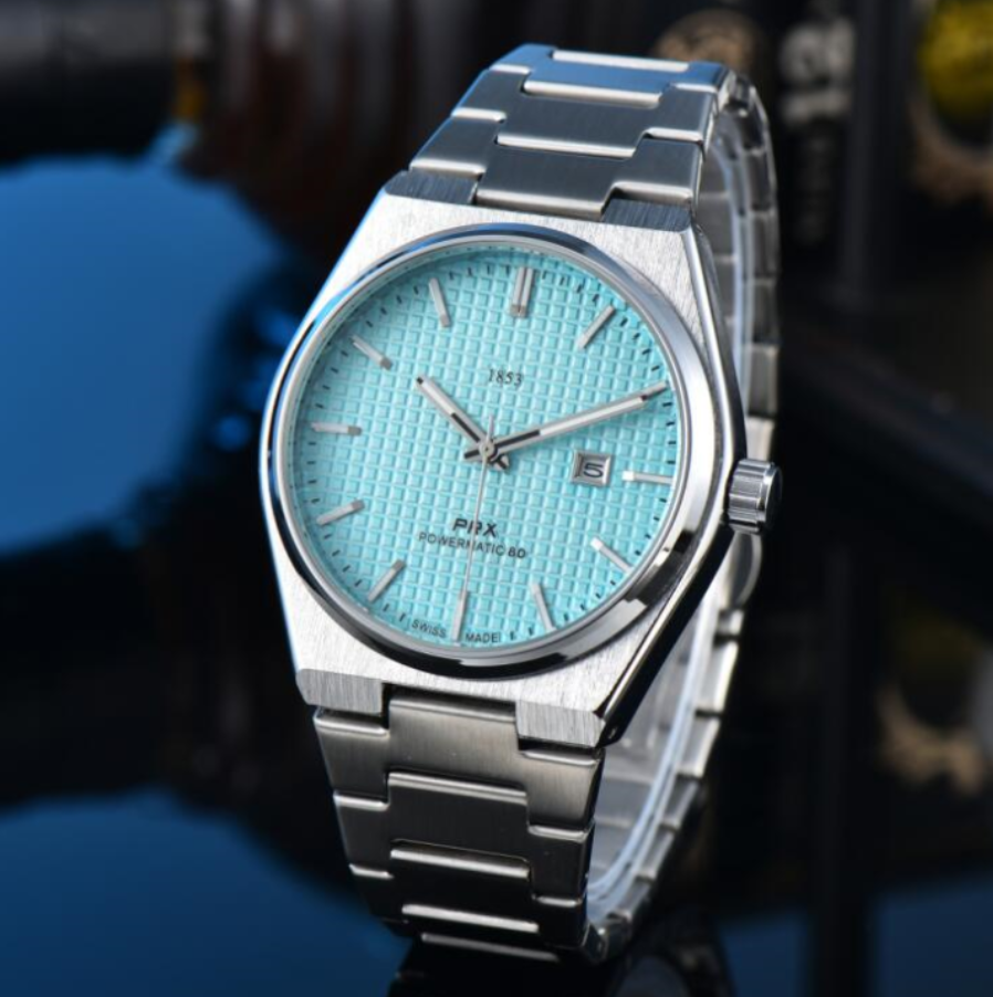 Fashion1853 TISSOTSitty PRX Quartz Wrist Watches bell wristwatches High Quality Luxury Brand Chronograph Clock stainless steel Belt #626