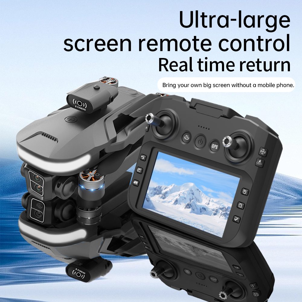 U6 large-screen drone (equipped with brushless motor), dual-frequency WiFi FPV aerial drone, suitable for outdoor aerial photography (dual cameras, tr