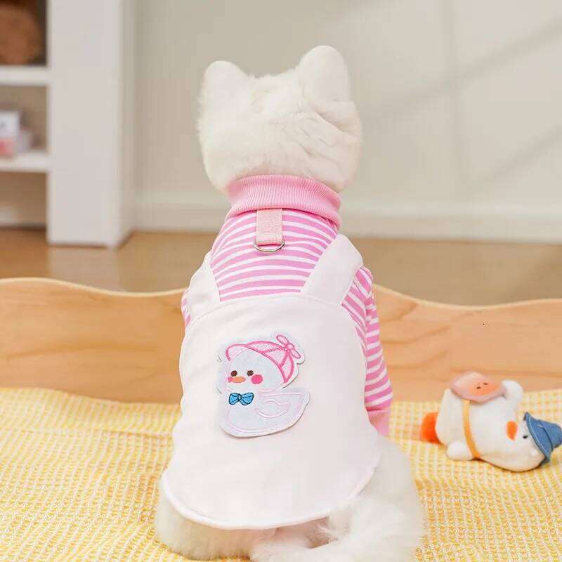 Pet Clothes Cute Print Hoodies for Small Dogs Winter Coat Puppy Costume Chihuahua Bichon Pug Apparel Dog Warm Jacket XJ251225