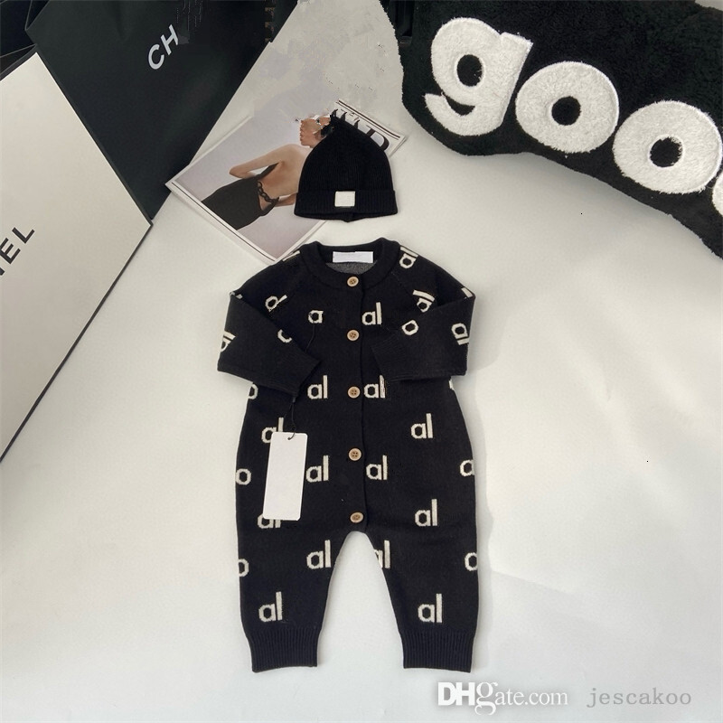 2026 New Kids Designer Clothes Newborn Infant Jumpsuit Romper Baby Onesie Bodysuit Boy Girl Crawling Suit Outfit Trendy Rompers With Hat M260209