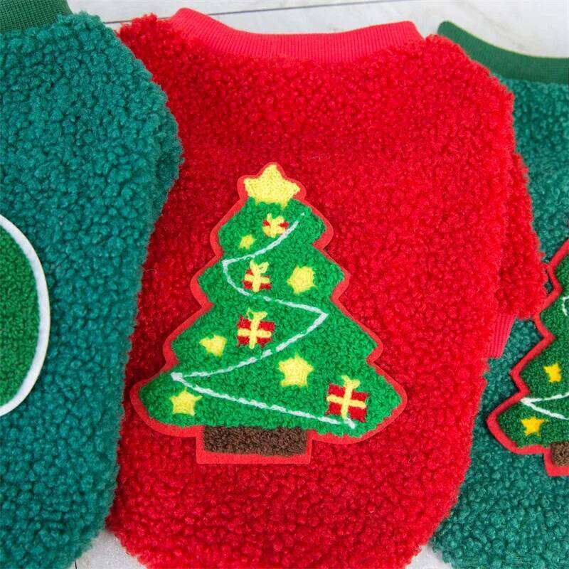 Christmas Puppy Cat Dog Sweater Hoodie Winter Pet Clothes for Small Dogs Pomeranian Shih Tzu Pullovers mascotas Costume Clothing XJ251225