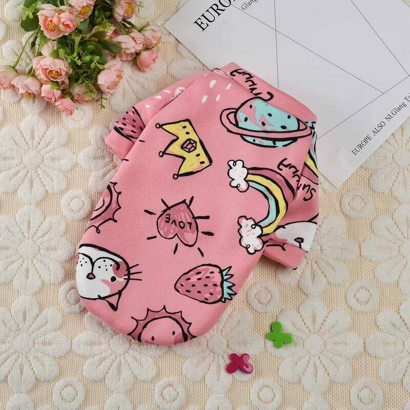 Sweet Pet Clothes for Small Dogs Shih Tzu Yorkshire Hoodies Sweatshirt Soft Puppy Dog Cat Costume Clothing ropa para perro XJ251225