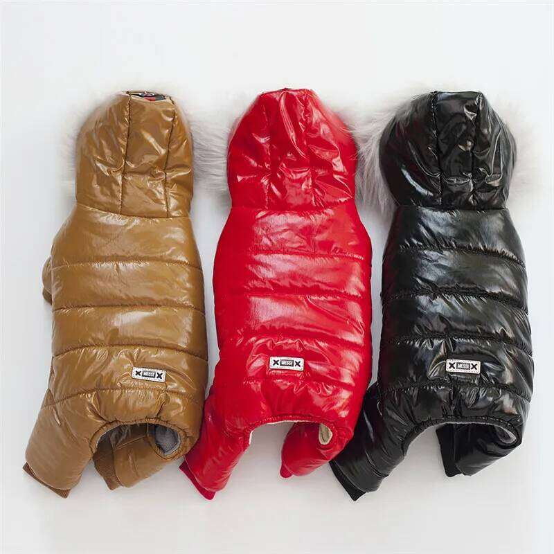 Winter Warm Pet Plush Coat Jacket four leg Jumpsuit Puppy Clothes Small Dog Costume Apparel Outfit Ropa Perro XJ251225