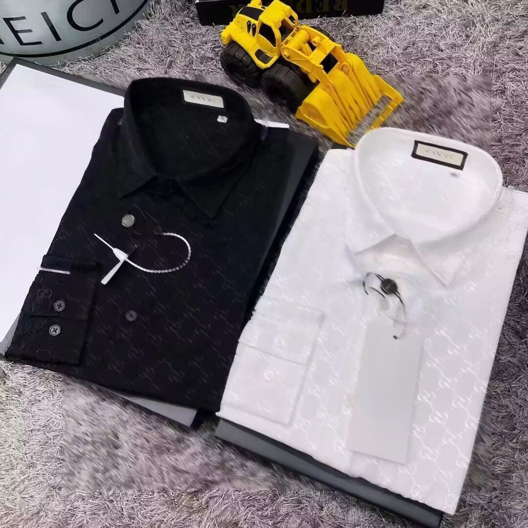 Designer dress shirt Button Up Dress Shirt Formal Business Casual Longsleeved Mens Shirts Breathable Long Sleeve Brand Fashion Casual shirt Clothi 02