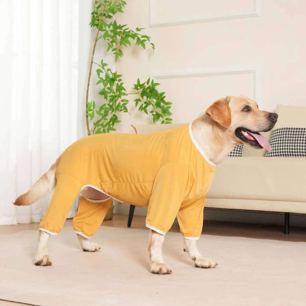 Summer Cooling Ice-Silk Dog Pajamas Onesies Soft Lightweight Clothes All-in-one Pet Jumpsuit for Medium Large Dogs XJ251225