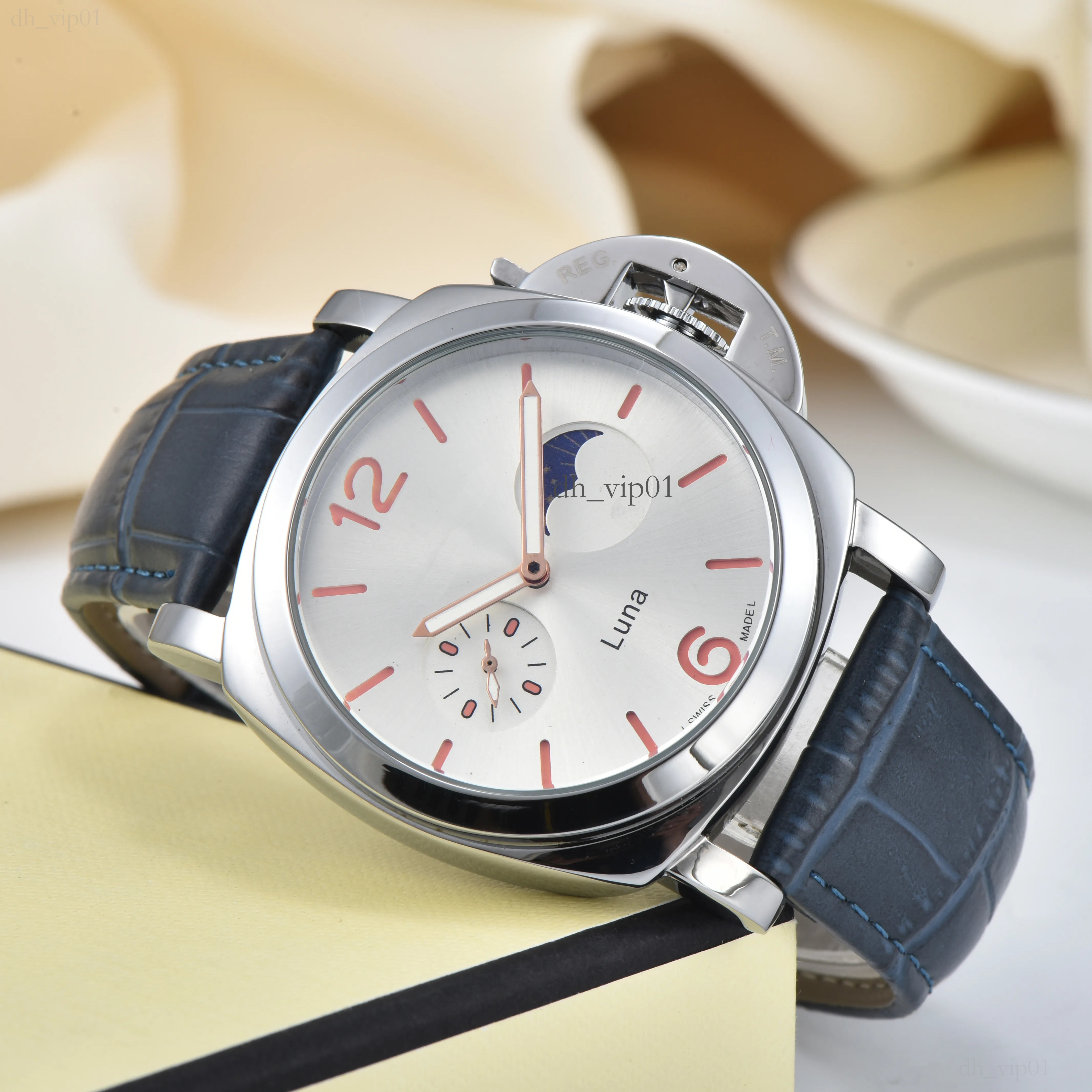 Paners Watch High Quality Sport Watch Quartz Automatic Movement Luxury Paners Watch Automatic Business Stainless Steel Square Mens Paneraiity Wristwatches e32