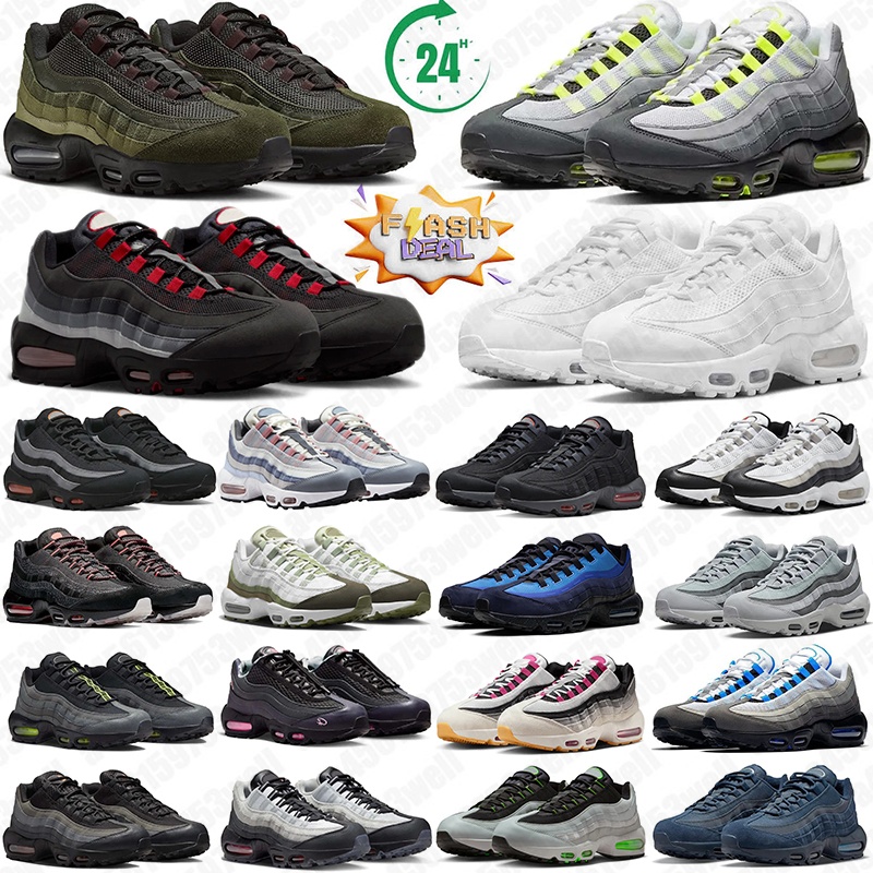 Free Shipping 95 95s Designer Running Shoes Sneakers Black Neon Hyper Turquoise Black White Pink Foam Mens Trainers Womens Outdoor Sports Sneaker classic