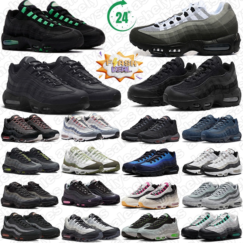 Free Shipping 95 95s Designer Running Shoes Sneakers Black Neon Hyper Turquoise Blue White Pink Foam Mens Trainers Womens Outdoor Sports Sneaker fashion hotsale
