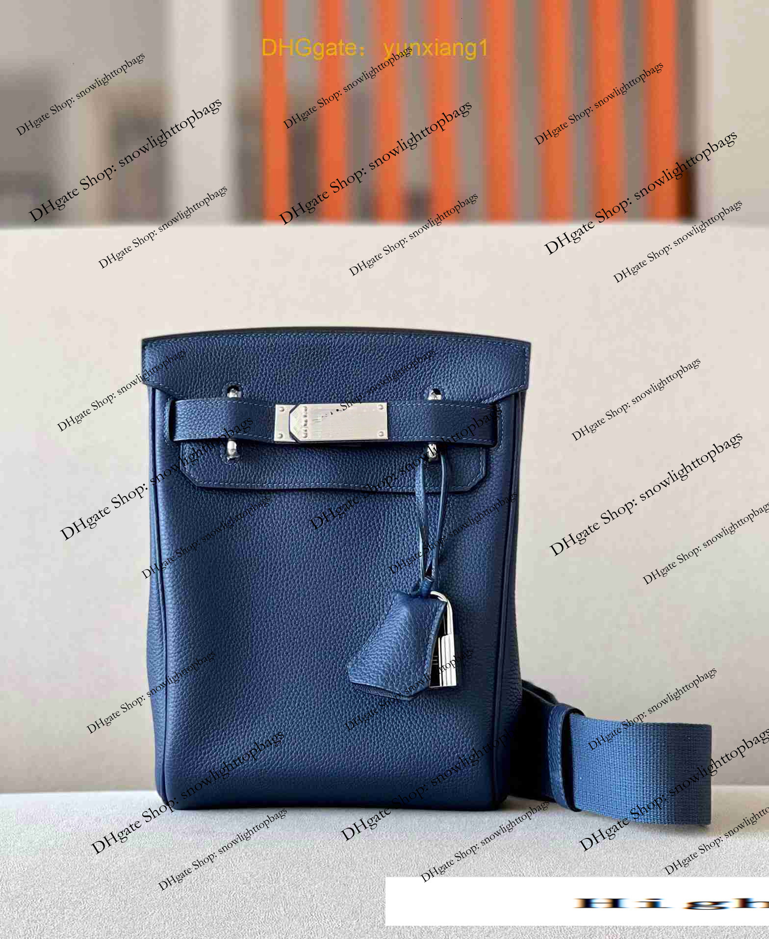 designer bags Luxury Designer Bag Family H's New Hac a Dos Chest Bag Pure Handmade Wax Line One Shoulder Crossbody Bag Unisex Togo Leather 2025