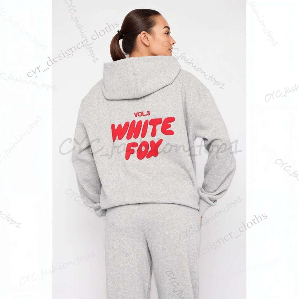 Designer Whitees Fox Hoodie Mens Womens Hoodies Pants Tracksuits Sports Whitees Fox Jackets Space Cotton Trousers Bottoms Man Joggers Tracksuit S-Xxl 157