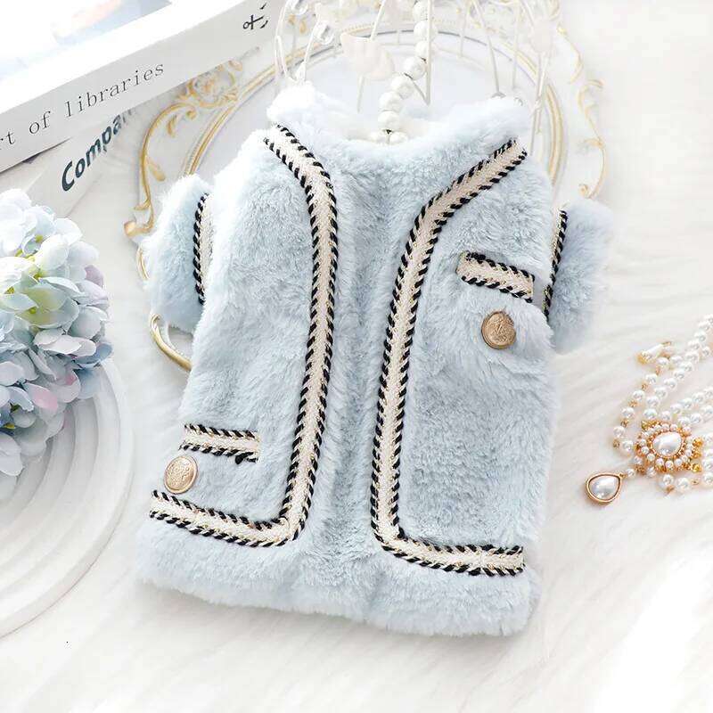 luxury Dog Clothes Autumn Winter Thick Princess Cotton Sweater Coat Cat Pomeranian Schnauzer Puppy Costume Yorkshire Pugs XJ251225