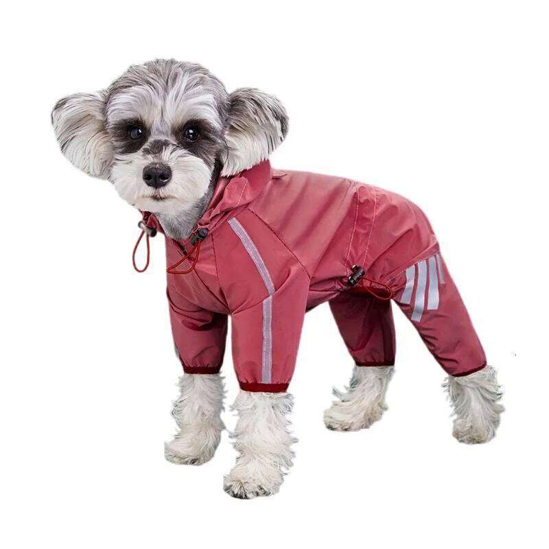 Dog Reflective Waterproof Pet Clothes for Chihuahua Maltese Rain Coat Small Medium Jumpsuit Raincoat Dogs Overalls XJ251225