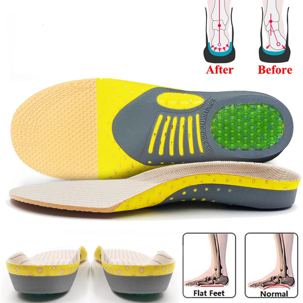 Insoles For Feet Orthopedic Valgus Insoles Templates Flat Foot Arch Running Arch Support Shoes Accessories Insert Men Women 260106