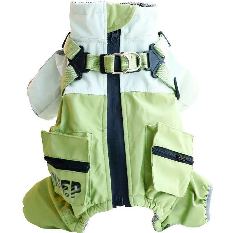 Clothes Autumn Winter Thickened 3-in-1 Waterproof Dog Cotton Coat - Four-legged Warm Pet Jacket For Small D XJ251225