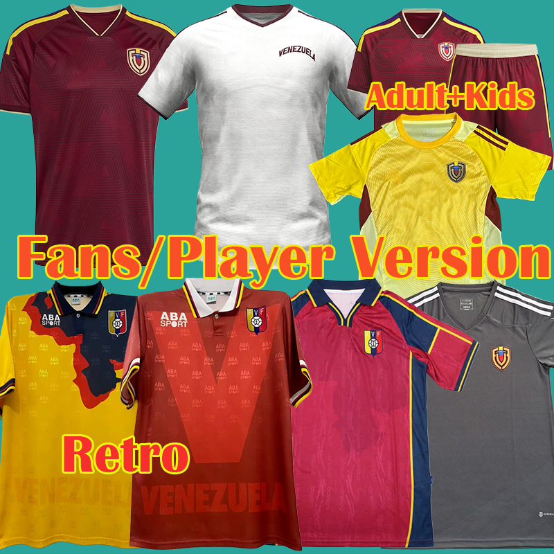 Venezuela 2026 World Cup National Football Jerseys 3XL 4XL FERRARESI Segovia Aramburu Nahuel Ferraresi Home Away Player Kids Retro 1998 2000 soccer jersey