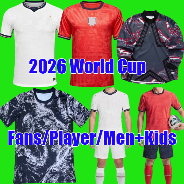 Fans player version 2026 ENGLAND World Cup 26 27 Kit BELLINGHAM KANE Soccer Jersey top SAKA PALMER RICE england Football Shirts FODEN Men kids sets uniform S-4XL