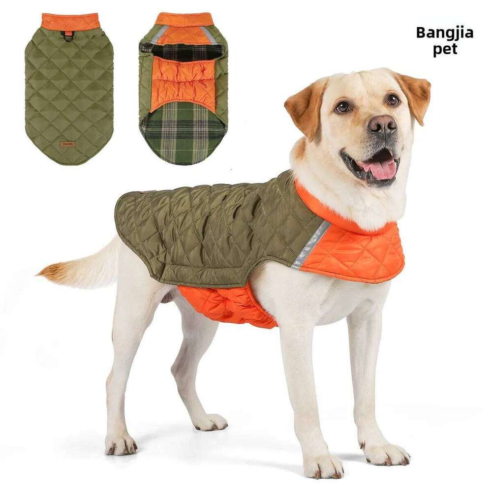 Reversible Winter Jacket Cozy Reflective Waterproof Warm Garment Dog Clothes Outdoor Windproof Pet Apparel XJ251225