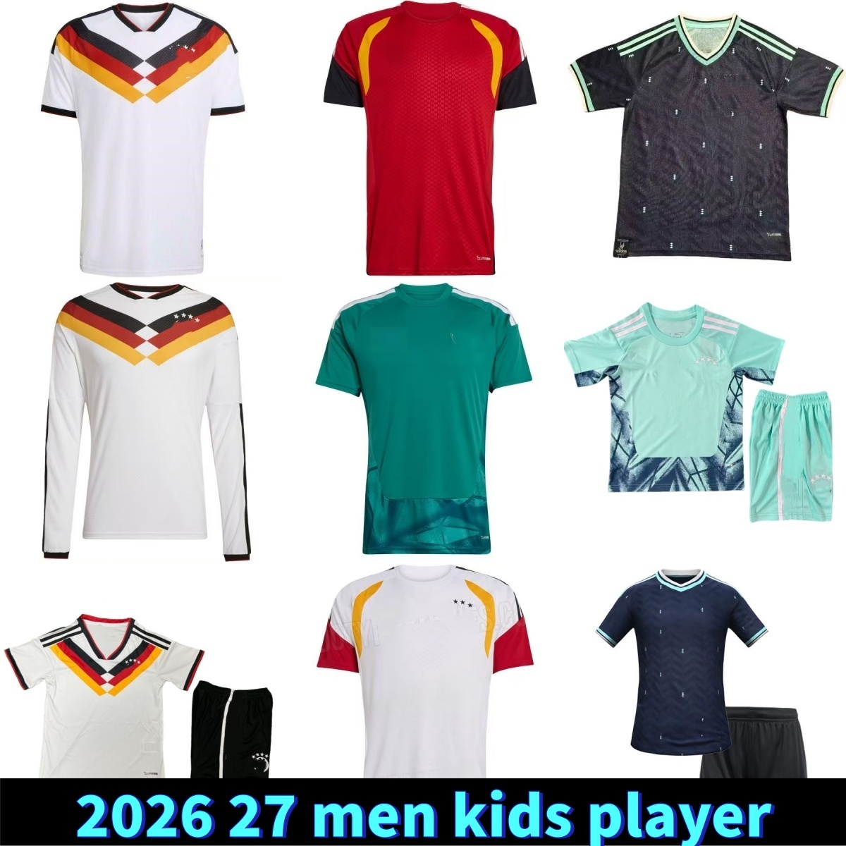 2026 Germany Soccer Jerseys 26 27 HUMMELS GNABRY EURO kit KROOS WERNER DRAXLER REUS MULLER GOTZE Men 2027 Football Shirts Kids Kits Home
