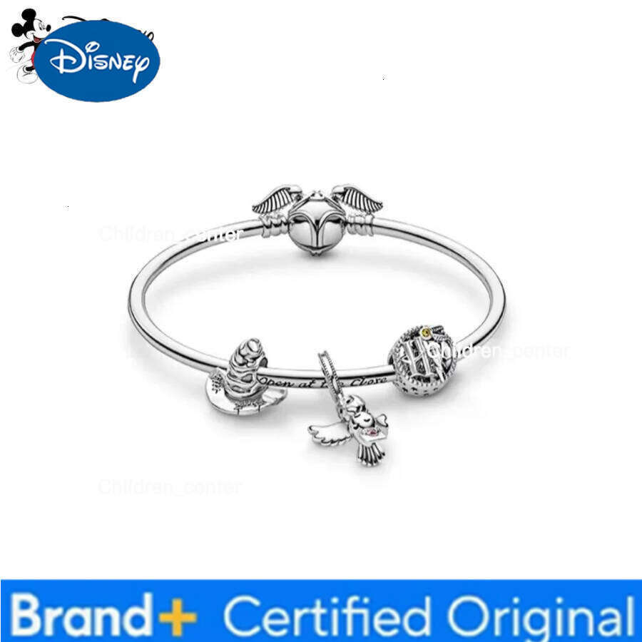 Disney NEW Harry Potter School Of Witchcraft And Wizardry Collection Pendant Charms Beads Fit Original Bracelet Valentine's Day Jewelry H260108