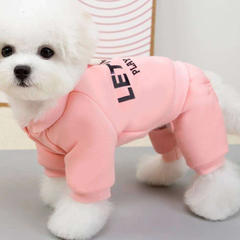 ON SALE Dog Clothes Warm Jumpsuits Pet Clothing For Small Dogs Puppy Cats Costume Coats Sweatshirts Letter Print Teddy XJ251225
