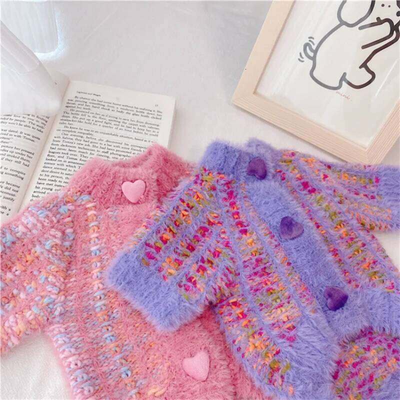 Fashion Solid Cardigan Warm Soft Dog Clothes Winter Puppy Jacket Cute Knitted Cat Sweater Coat Pet Supplies XJ251225