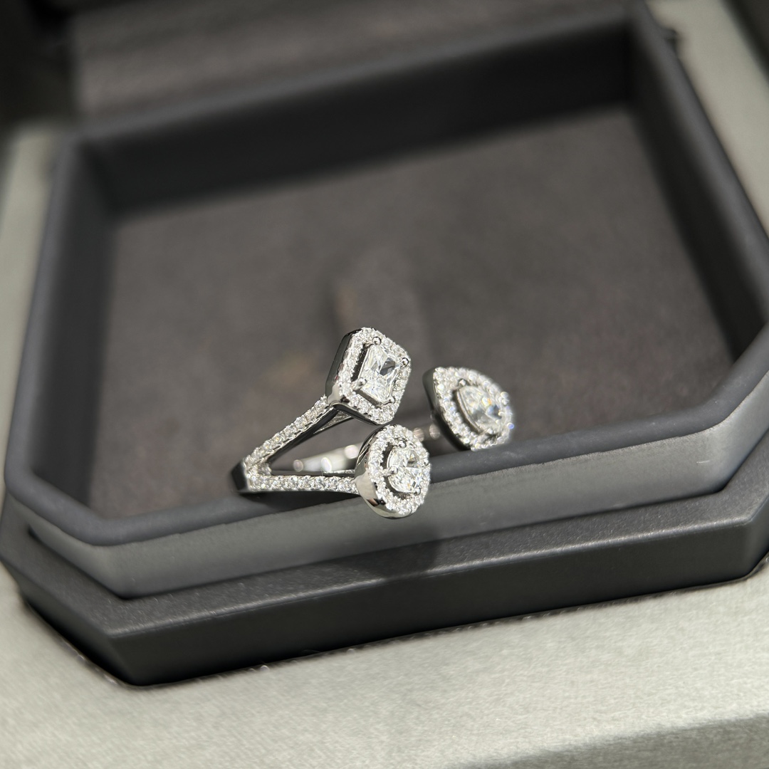 ADITA Womens Move ring 925 silver set natural crystal never fades platinum plated Top quality US size 678 With box classic style jewelry gift for girlfriend 045