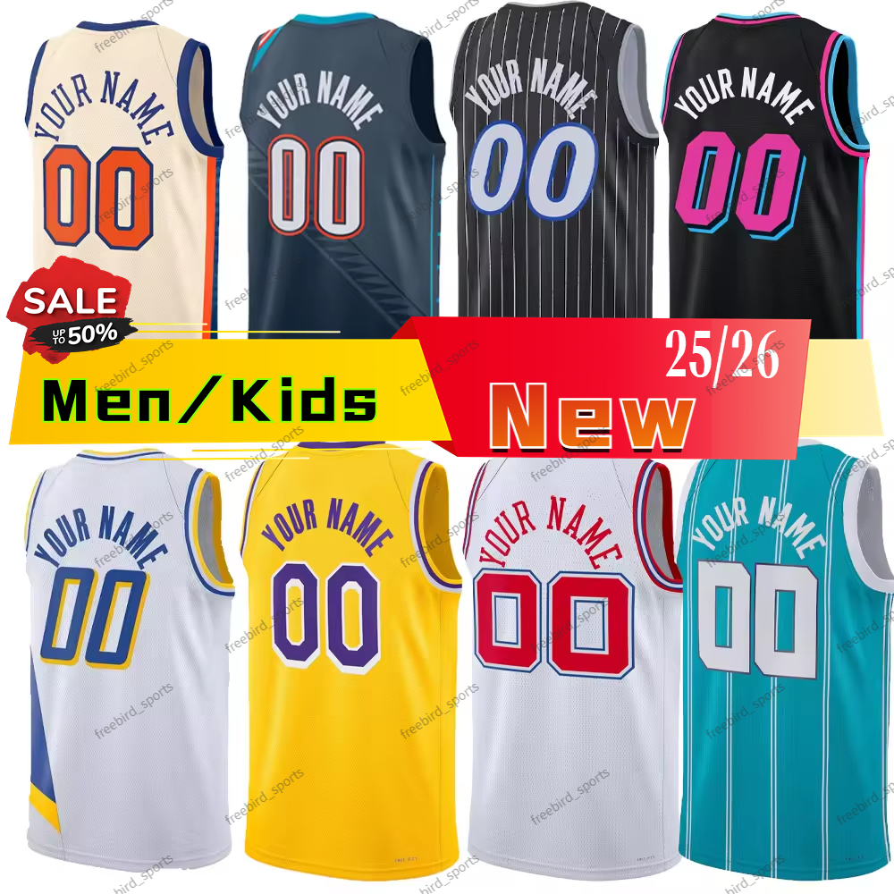 2026 New Custom Team Name Basketball Jersey Wholesale Fashion Personalized Custom Stitched Logo American Basketball Jersey for Men and Kids
