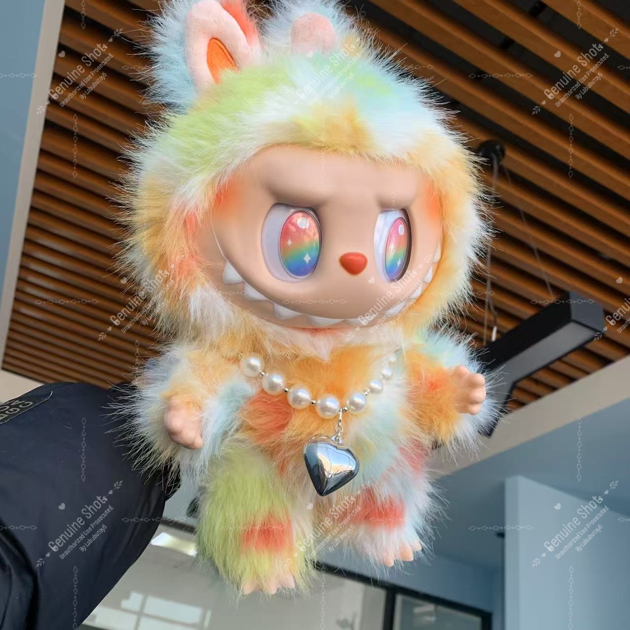 High Quality 38Cm Labubu Big Into Energy Series Rock The Universe 3.0 Vinyl Plush Doll Stuffed Animals yizhixing