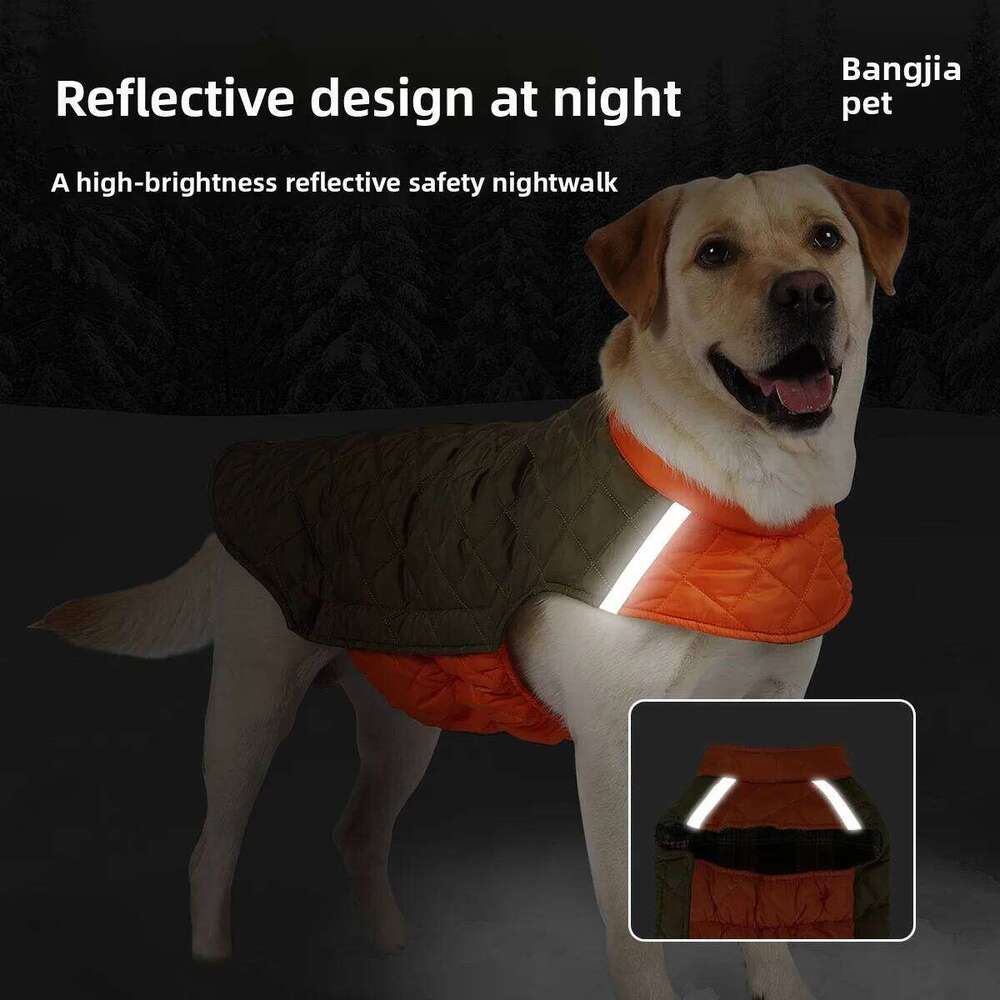 Reversible Winter Jacket Cozy Reflective Waterproof Warm Garment Dog Clothes Outdoor Windproof Pet Apparel XJ251225