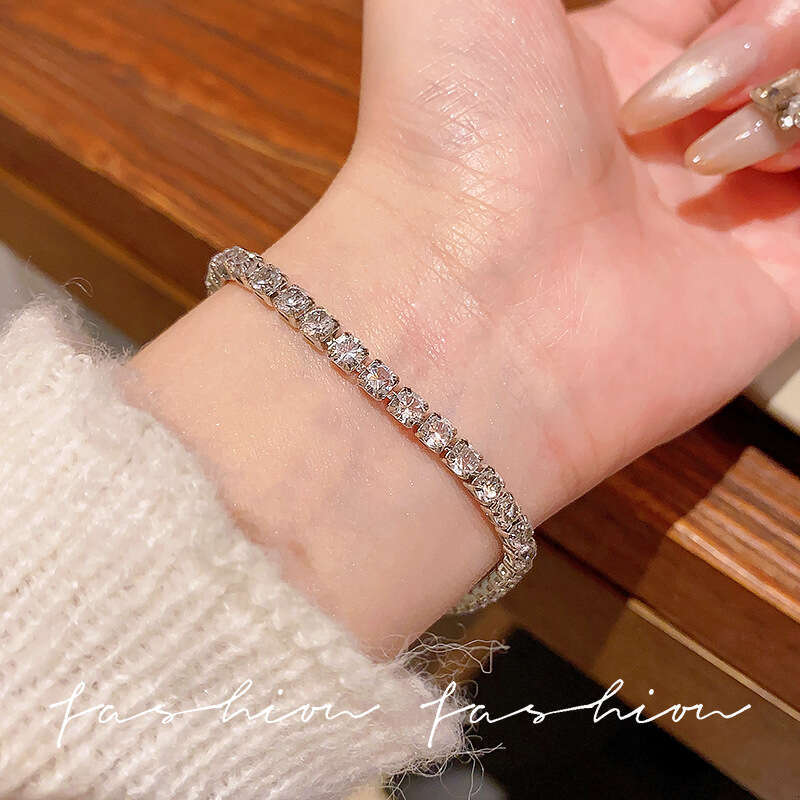 Super Fairy Micro Inlaid Zircon Bow Bracelet For Women, High-End Luxury Crystal Bracelet, Popular Exquisite Pull-Out Jewelry
