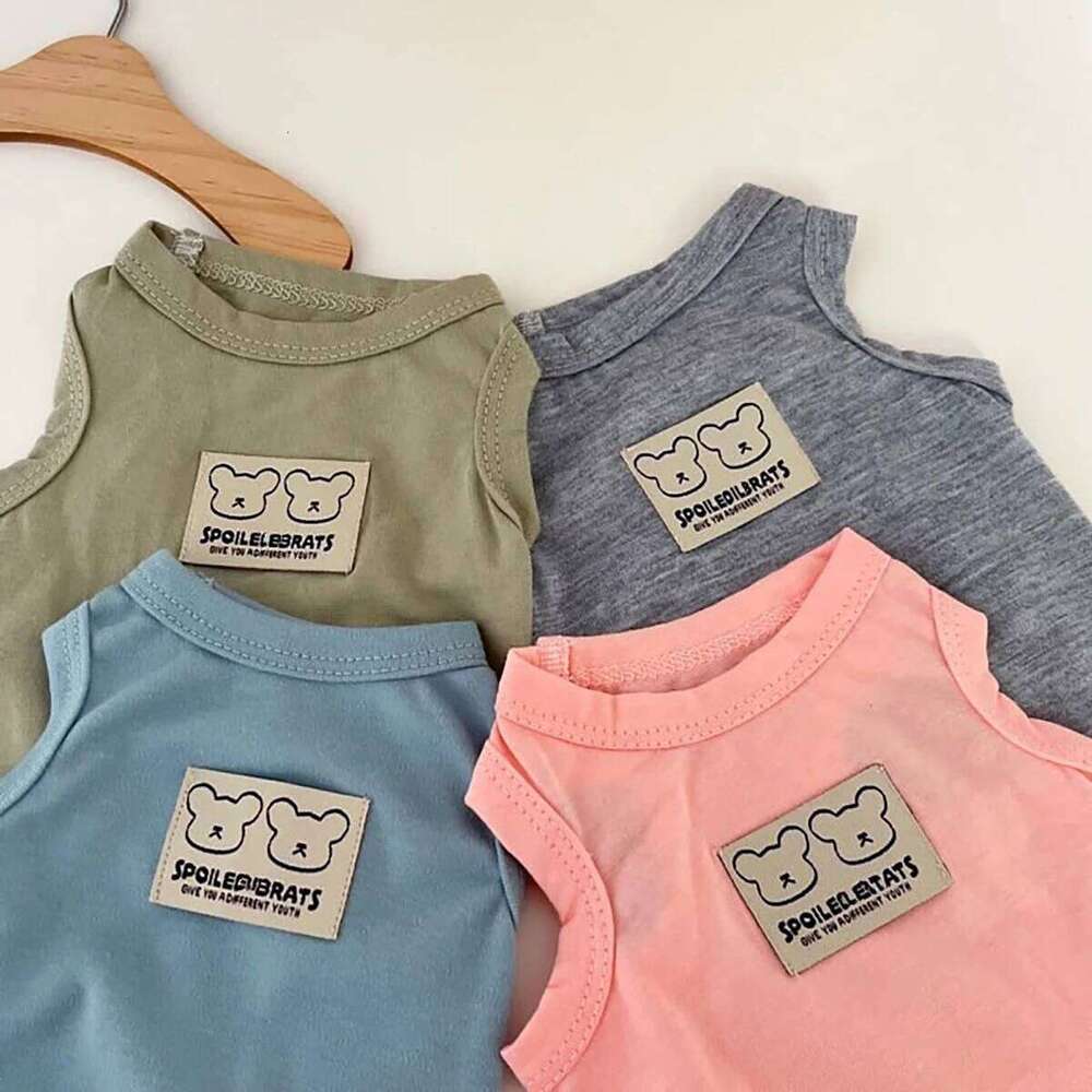 Small Cute Cartoon Clothes Summer Cooling Soft Vest Ventilate Dog Clothing for Cat XJ251225