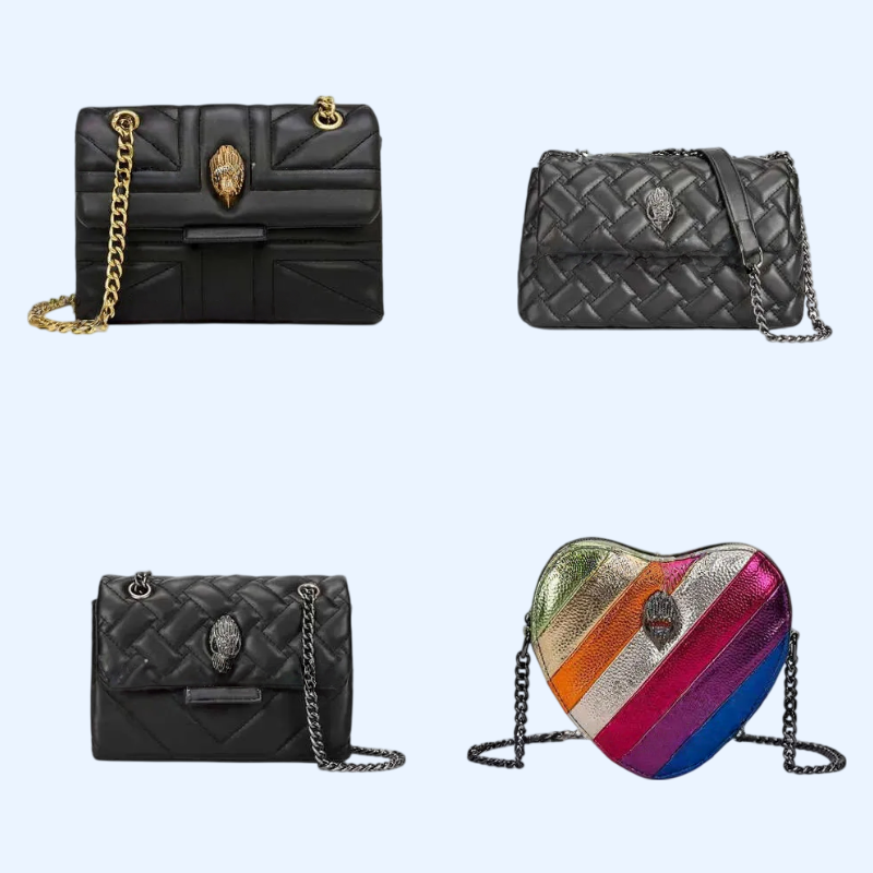 London Kensington Soft Leather Handbags kirt greiger bag S Chains Shoulder Big Cross Body Purse Fashion Circular Wallet Kurtly Giegers Bag te334