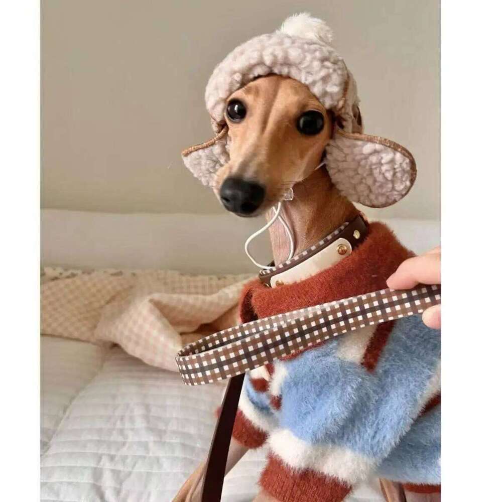 Dog Color Blocked Striped Sweater Dogs Winter For Small Medium Puppy Bichon Teddy Pet Warm Clothes XJ251225